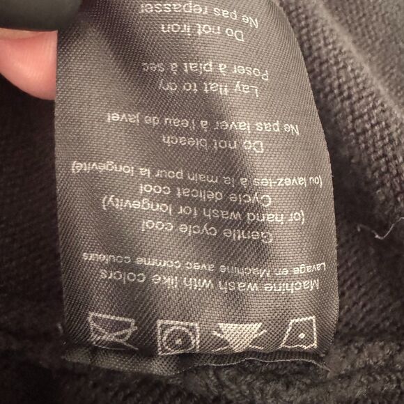 TASI Malibu Hooded Cardigan Black Boho Festival Open Front Sleeveless Duster M - Picture 9 of 9